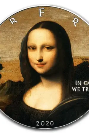 Popularny American Eagle Mona Lisa Isleworth 1 troy ounce zilveren munt 2020 - Goudverzekerd