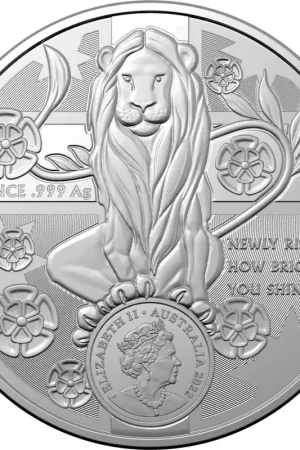 Rabat Australian Coat of Arms 1 troy ounce zilveren munt 2022 New South Wales - Goudverzekerd