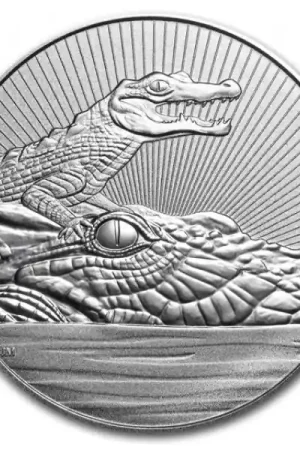 Ekspresowa dostawa Australian Crocodile Piedfort 10 troy ounce zilveren munt 2019 - Goudverzekerd