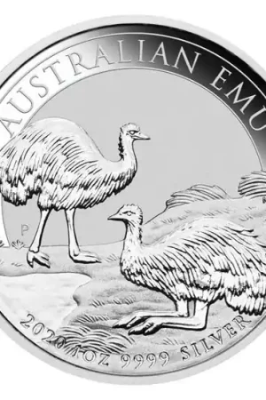 Australian Emu 1 troy ounce zilveren munt 2020 - Goudverzekerd Ekspresowa dostawa