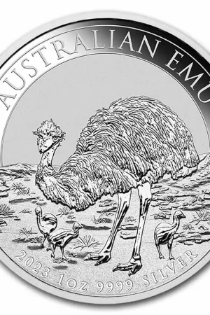 Australian Emu 1 troy ounce zilveren munt 2023 - Goudverzekerd Zwrot pieniędzy