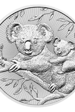 Kup teraz Australian Koala Piedfort 2 troy ounce zilveren munt 2018 - Goudverzekerd