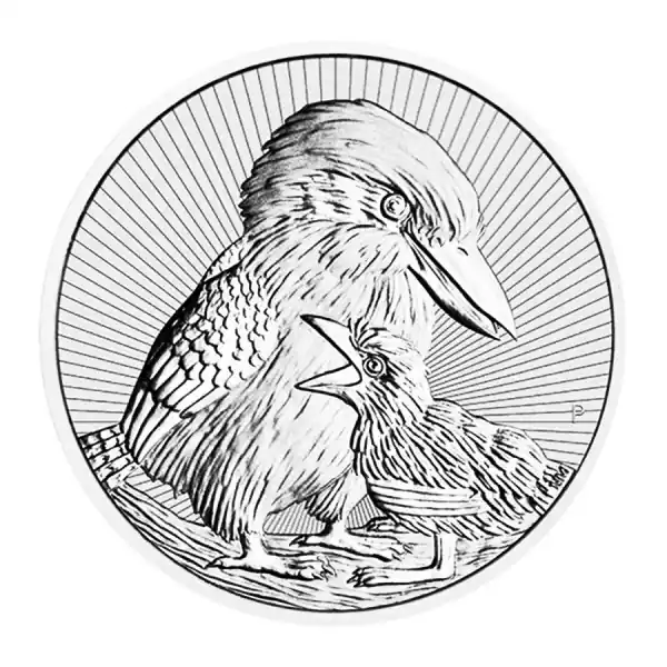 Oferta limitowana Australian Kookaburra Piedfort 2 troy ounce zilveren munt 2020 - Goudverzekerd