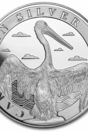 Barbados Caribbean Pelican 1 troy ounce zilveren munt 2022 - Goudverzekerd Niska cena