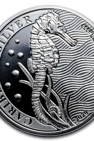 Barbados Seahorse 1 troy ounce zilveren munt 2020 - Goudverzekerd Najlepsza cena