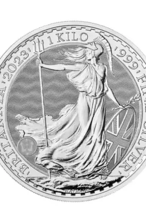 Ekspresowa dostawa Britannia 1 kilo zilveren munt 2023 - Goudverzekerd