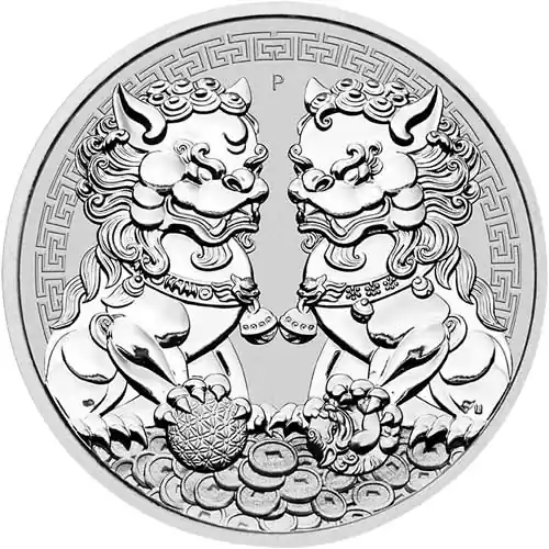 Tani Guardian Lion Double Pixiu 1 troy ounce zilveren munt 2020 kopen