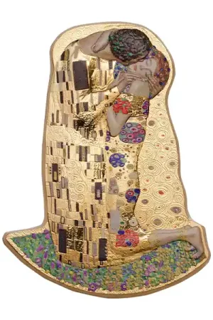 Gustav Klimt Kiss 2 troy ounce zilveren munt 2019 - Goudverzekerd Oferta