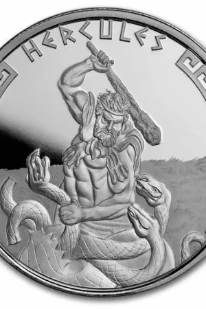 Heroes of Greek Mythology: #1 Hercules 1 troy ounce zilveren munt 2023 kopen Zamów teraz