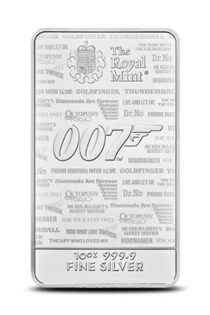 Niska cena James Bond No Time To Die 10 troy ounce zilveren munt 2020 - Goudverzekerd
