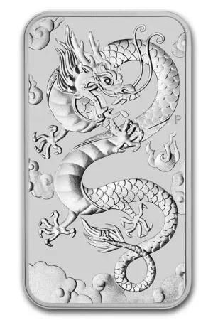 Ekspresowa dostawa Dragon Rectangle 1 troy ounce zilveren munt 2018 - Goudverzekerd