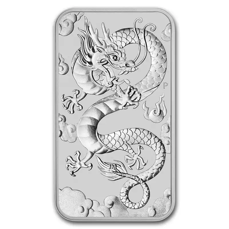 Ekspresowa dostawa Dragon Rectangle 1 troy ounce zilveren munt 2018 - Goudverzekerd