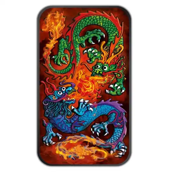 Dragon Rectangle Black Ruthenium 1 troy ounce zilveren munt 2020 - Goudverzekerd Oryginalny