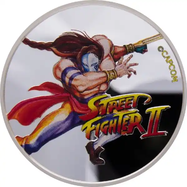 Bezpieczna płatność Fiji Street Fighter VEGA - 30th Anniversary 1 troy ounce zilveren munt 2021 - Goudverzekerd