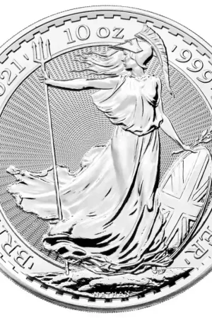 Popularny Britannia 10 troy ounce zilveren munt 2021 - Goudverzekerd