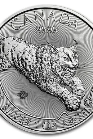 Canada Predator Series: Lynx 1 troy ounce zilveren munt 2017 - Goudverzekerd Oferta