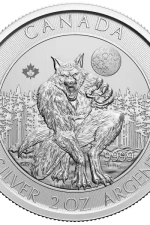 Creatures Of The North: The Werewolf 2 troy ounce zilveren munt 2021 - Goudverzekerd Ekspresowa dostawa