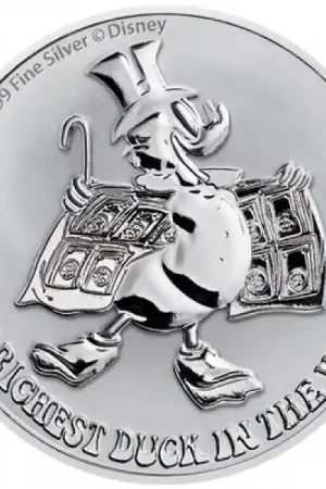 Disney Scrooge McDuck 75th Anniversary 1 troy ounce zilveren munt 2022 - Goudverzekerd Bezpieczna płatność
