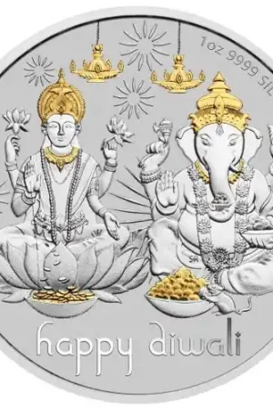 Diwali Festival 1 troy ounce zilveren munt 2021 - Goudverzekerd Popularny
