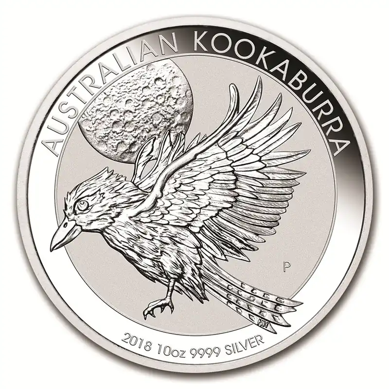 Kookaburra 10 troy ounce zilveren munt 2018 - Goudverzekerd Kup teraz