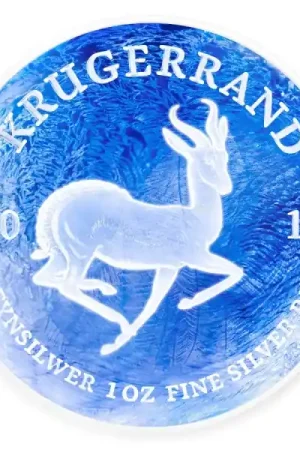 Krugerrand Frozen 1 troy ounce Colorized zilveren munt 2018 kopen Bezpieczna płatność
