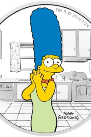 Marge Simpson Tuvalu Proof 1 troy ounce zilveren munt 2019 - Goudverzekerd Zamów teraz