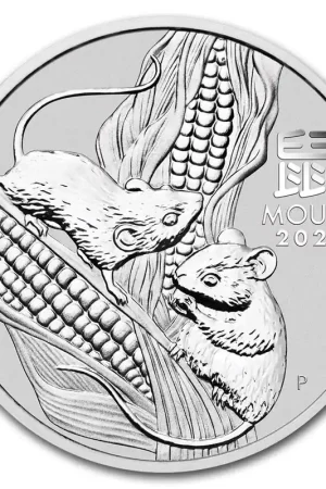 Najlepsza cena Lunar Mouse 2 troy ounce zilveren munt 2020 - Goudverzekerd