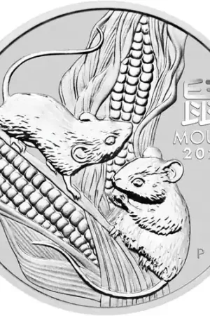 Lunar Mouse 5 troy ounce zilveren munt 2020 - Goudverzekerd Szybka dostawa