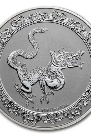 Niue Celestial Animals #4 The Yellow Snake 1 troy ounce zilveren munt 2020 - Goudverzekerd Oryginalny