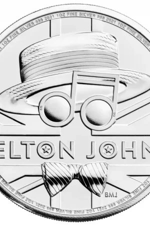 Music Legends Elton John 1 troy ounce zilveren munt 2021 - Goudverzekerd Popularny
