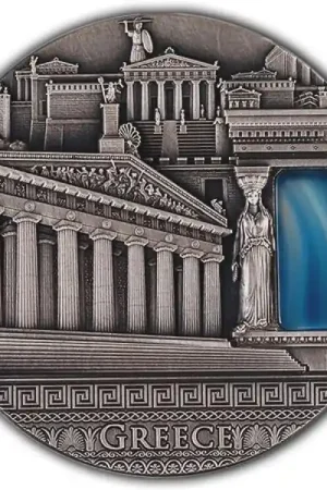 Niue Greece Imperial Art Antique 2 troy ounce zilveren munt 2018 - Goudverzekerd Promocja