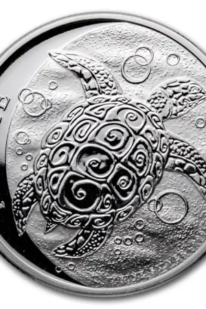 De zilveren Niue Hawksbill Turtle munt kopen - Goudverzekerd Popularny