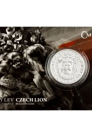 Ostatnia szansa Niue Czech Lion 2 troy ounce zilveren munt 2022 kopen