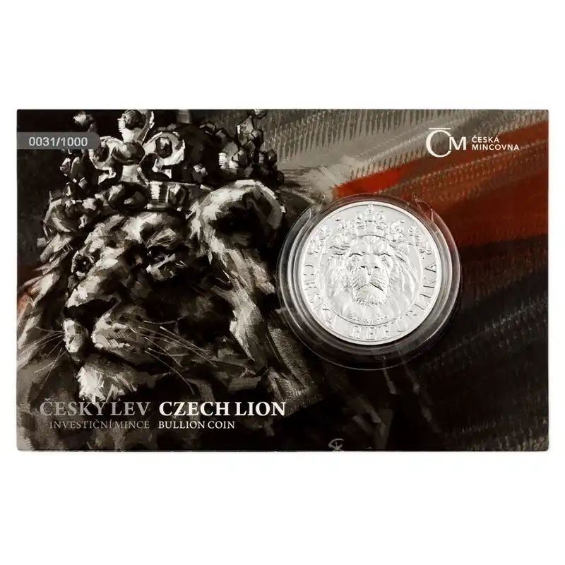 Ostatnia szansa Niue Czech Lion 2 troy ounce zilveren munt 2022 kopen