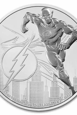 Oferta limitowana Niue DC Comics Justice League: The Flash 1 troy ounce zilveren munt 2022 - Goudverzekerd