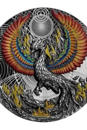 Niue Phoenix Burning Symbol of Rebirth 1 troy ounce zilveren munt 2021 - Goudverzekerd Bezpieczna płatność