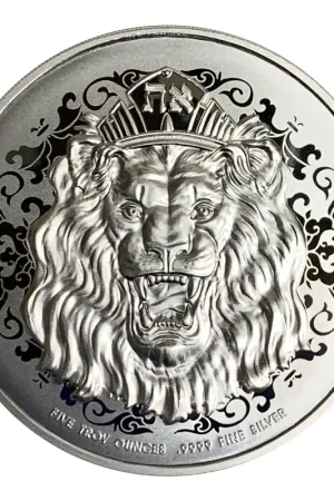 Wysoka jakość Niue Roaring Lion High Relief 5 troy ounce zilveren munt 2020 kopen