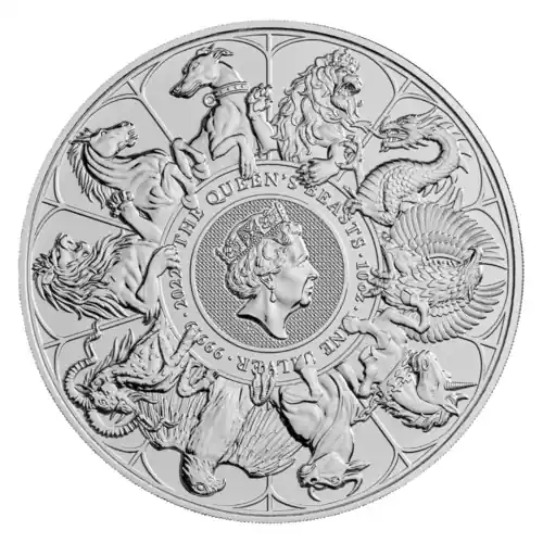 Ekspresowa dostawa Queens Beasts Completer 10 troy ounce zilveren munt 2021 - Goudverzekerd