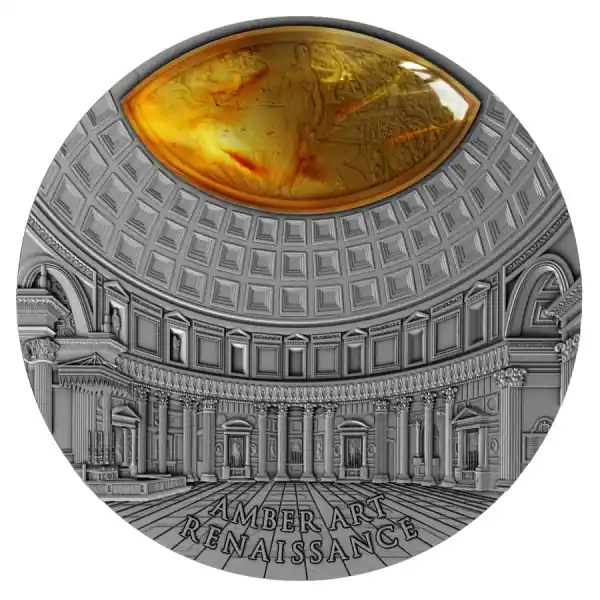 Renaissance Amber Art II 2 troy ounce zilveren munt 2017 - Goudverzekerd Oferta