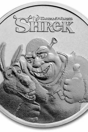 Shrek 20th Anniversary 1 troy ounce zilveren munt 2021 kopen Autentyczny