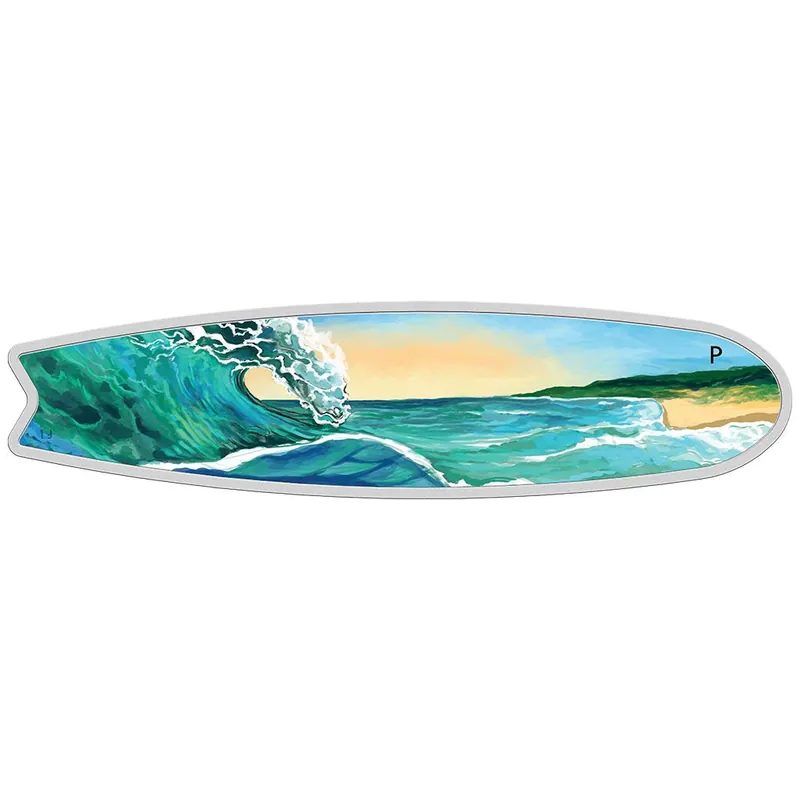 Oferta limitowana Surfboard Shaped Coin 2 troy ounce zilveren munt 2020 - Goudverzekerd