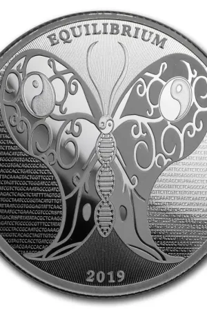 Zilveren Tokelau Equilibrium Butterfly 2019 - Goudverzekerd Promocja