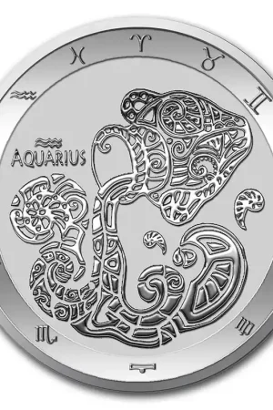 Oryginalny Tokelau #2 Aquarius 1 troy ounce zilveren munt 2021 - Goudverzekerd