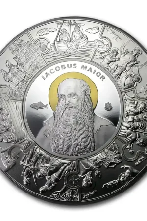 Tokelau Apostle James 1 kilo Proof zilveren munt 2014 - Goudverzekerd Premium