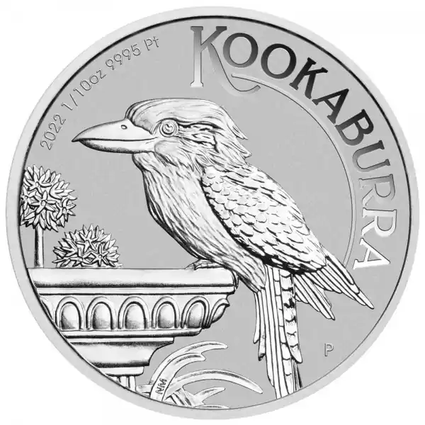 Kookaburra 1/10 troy ounce platina munt 2022 - Goudverzekerd Popularny