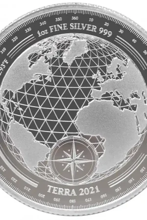 Nowość Tokelau Terra 1 troy ounce zilveren munt 2021 - Goudverzekerd
