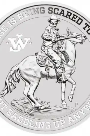 Tuvalu John Wayne 1 troy ounce zilveren munt 2021 - Goudverzekerd Wyprzedaż