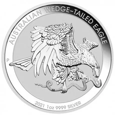 Wedge-Tailed Eagle 1 troy ounce zilveren munt 2021 - Goudverzekerd Niska cena