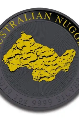 Premium Welcome Stranger Nugget Black Ruthenium 1 Troy Ounce zilveren munt 2019 kopen