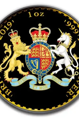 UK Britannia Coat of Arms Ruthenium t Troy Ounce zilveren munt 2019 kopen Popularny